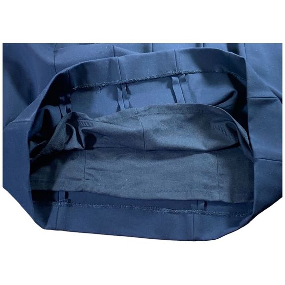 Antonio Melani Sheath Dress Womens 14 Navy/Black Cap Sleeve Stretch V Neck - Picture 7 of 9